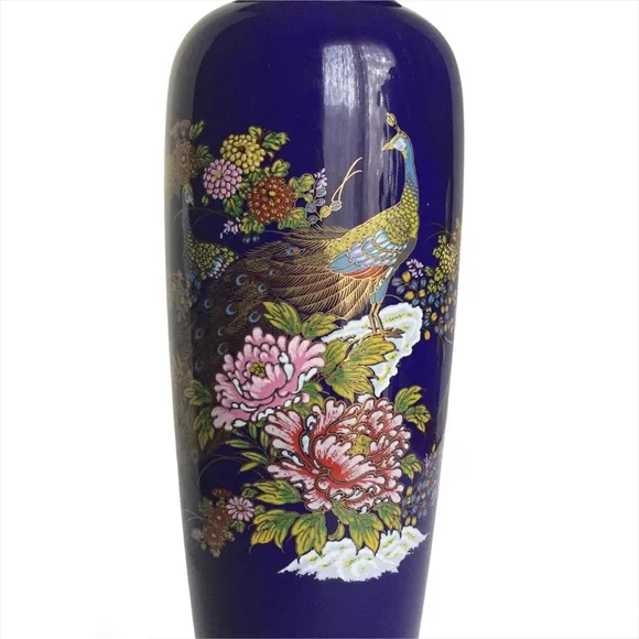 Vintage MCI Japan Peacock Vase - Picture 2 of 8